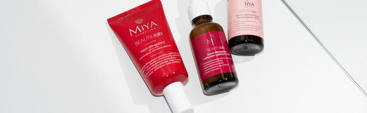 Liftingujące i wzmacniajace działanie nowych kosmetyków Miya Cosmetics z linii BEAUTY.lab